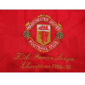 Retro Manchester United 1992/94 Home Champion Long Sleeve Jersey - Image 5