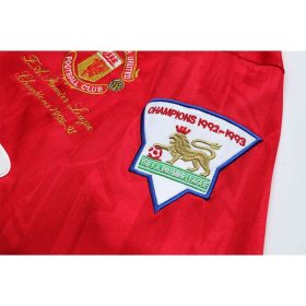 Retro Manchester United 1992/94 Home Champion Long Sleeve Jersey - Image 4