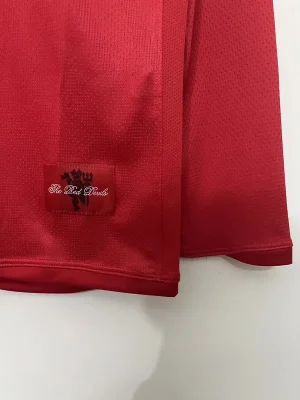 Retro Manchester United 2007/08 Home UCL Long Sleeve Jersey - Image 8