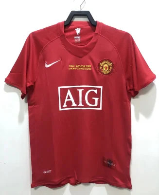 Retro Manchester United 2007/08 Home UCL Jersey