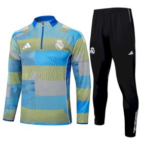 Mens Real Madrid 2025/26 Half-Zip Sweater+Pant 815