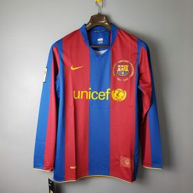 Retro Barcelona 2007/08 Home Long Sleeve Jersey