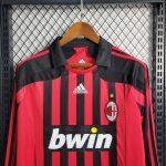 Retro AC Milan 2007/08 Home Long Sleeve Jersey - Image 4