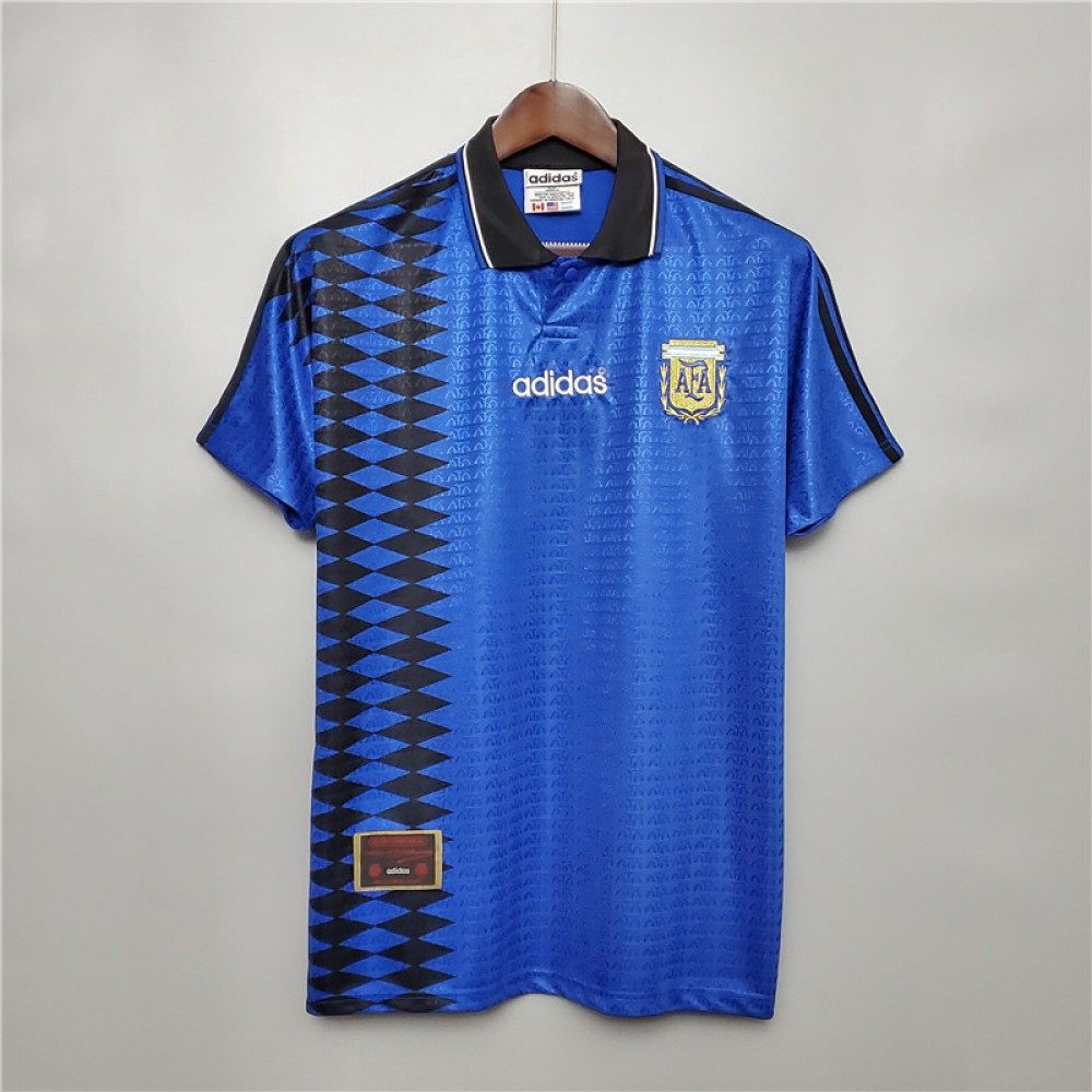 Argentina-1994-World-Cup-Away-Retro-Jersey-36128.jpg Retro Argentina 1994 Away Jersey - Image 1