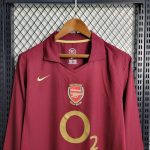 Retro Arsenal 2005/06 Home Long Sleeve Jersey - Image 2