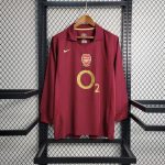 Retro Arsenal 2005/06 Home Long Sleeve Jersey