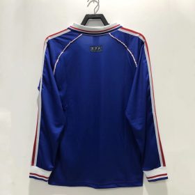 Retro France 1998 World Cup Home Long Sleeve Jersey - Image 2