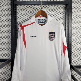 Retro England 2006 Home Long Sleeve Jersey - Image 2