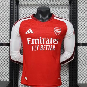Mens Arsenal 2026/27 Home Long Sleeve Jersey Player Version
