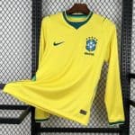 Brazil 2026 Home Long sleeves Mens Jersey