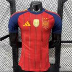 Mens Spain 2 Stars 2026 World Cup Home Jersey Player Version