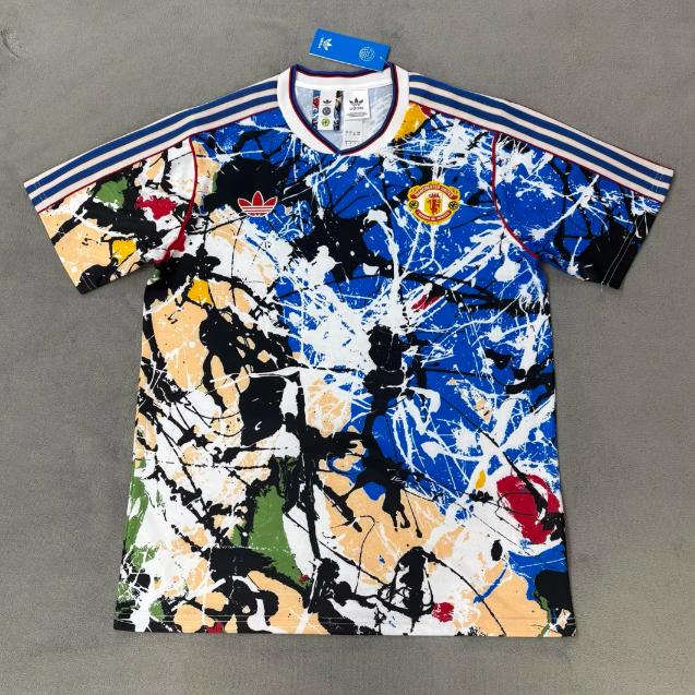 ScreenShot_2026-07-17_153816_524 Mens 25/26 Adidas Manchester United Stone Roses Lifestyle Jersey - Image 1
