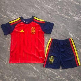 Kids Spain 2 Stars 2026 World Cup Home Kit