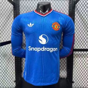 Mens Manchester United 2026/27 Away Long Sleeve Jersey Player Version
