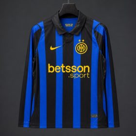 Mens Inter Milan 2026/27 home Long Sleeve Jersey