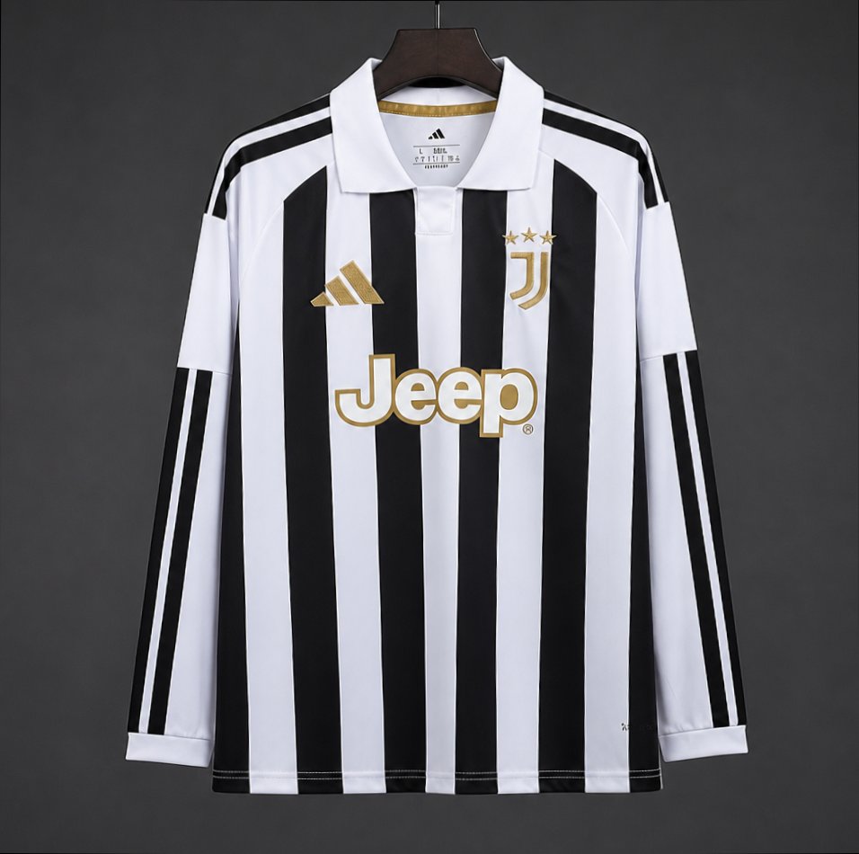 d530f148a635edc111b1d3b3 Mens Juventus 2026/27 home Long Sleeve Jersey - Image 1