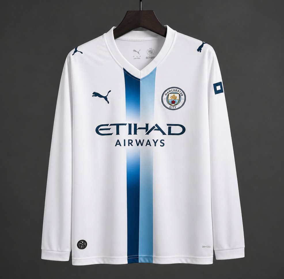 ab8f27c9efba343733694d54 Manchester City 2026/27 Away Long Sleeve Mens Jersey - Image 1